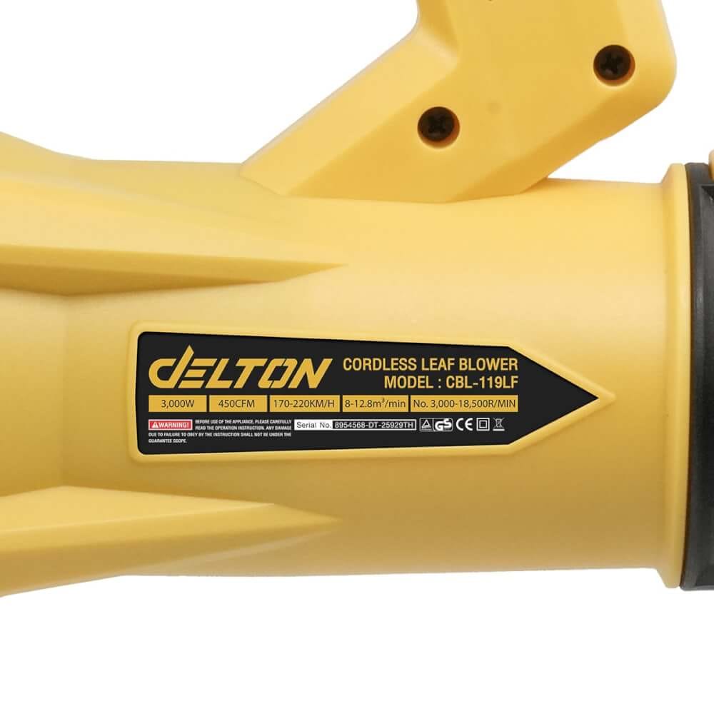 เครื่องเป่าใบไม้ไร้สาย (เฉพาะเครื่องเปล่า) DELTON รุ่น CBL-119LF 20V_6